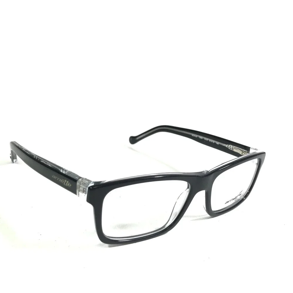 Arnette SCALE 7085 1019 Eyeglasses Frames Black Clear Rectangular 51-15-140